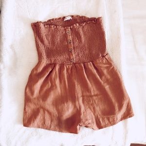 Coral Short Romper